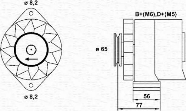 Magneti Marelli 943356659010 - Генератор autospares.lv