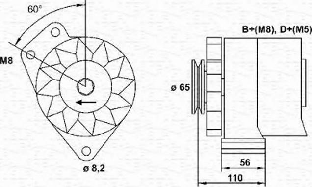 Magneti Marelli 943356818010 - Генератор autospares.lv