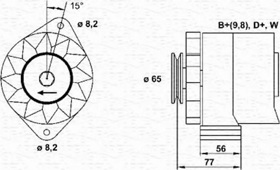 Magneti Marelli 943356701010 - Генератор autospares.lv