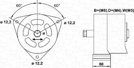 Magneti Marelli 943357256010 - Генератор autospares.lv