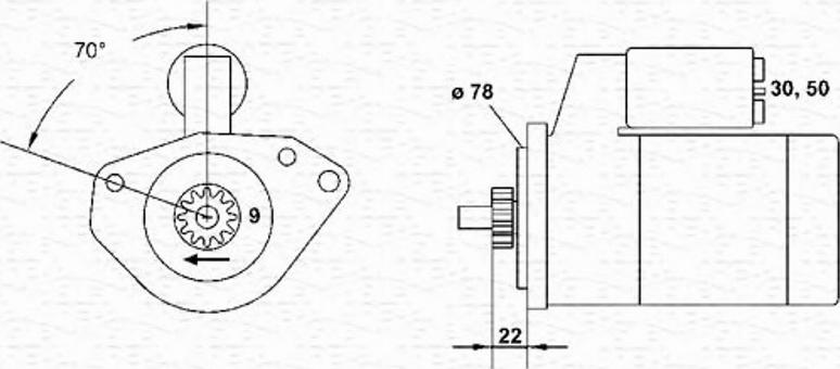 Magneti Marelli 943254002010 - Стартер autospares.lv