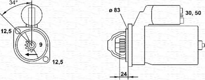 Magneti Marelli 943251408010 - Стартер autospares.lv