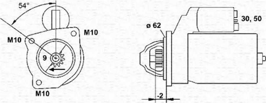 Magneti Marelli 943251488010 - Стартер autospares.lv