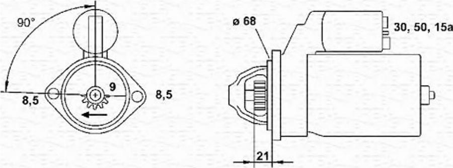 Magneti Marelli 943251439010 - Стартер autospares.lv