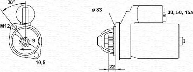 Magneti Marelli 943251139010 - Стартер autospares.lv