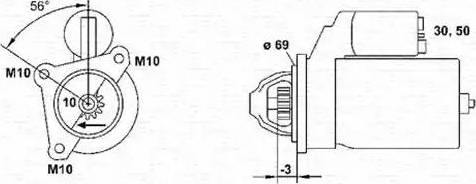 Magneti Marelli 943253101010 - Стартер autospares.lv