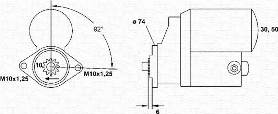 Magneti Marelli 943253186010 - Стартер autospares.lv