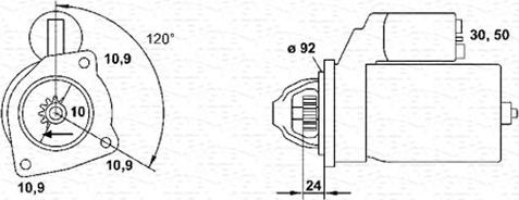 Magneti Marelli 943252240010 - Стартер autospares.lv