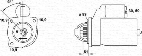 Magneti Marelli 943252207010 - Стартер autospares.lv