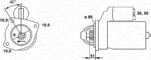 Magneti Marelli 943252283010 - Стартер autospares.lv