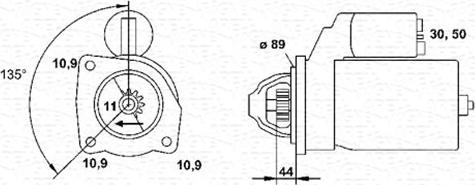 Magneti Marelli 943252278010 - Стартер autospares.lv