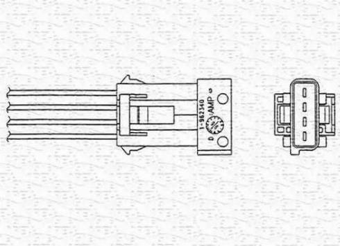 Magneti Marelli 460000298010 - Лямбда-зонд, датчик кислорода autospares.lv