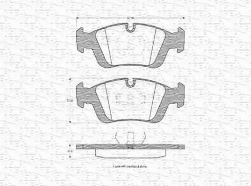 Magneti Marelli 430216170354 - Тормозные колодки, дисковые, комплект autospares.lv