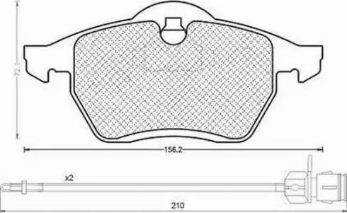 Magneti Marelli 430216170311 - Тормозные колодки, дисковые, комплект autospares.lv