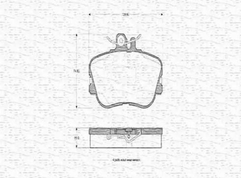 Magneti Marelli 430216170337 - Тормозные колодки, дисковые, комплект autospares.lv