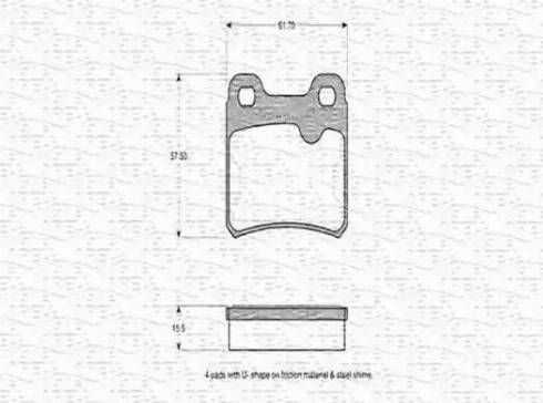 Magneti Marelli 430216170272 - Тормозные колодки, дисковые, комплект autospares.lv