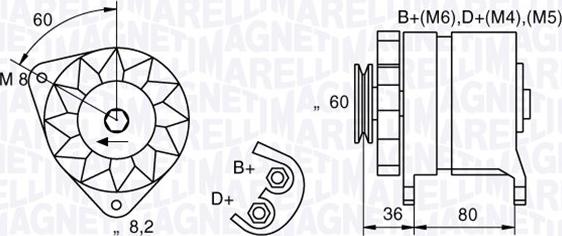 Magneti Marelli 054022604010 - Генератор autospares.lv