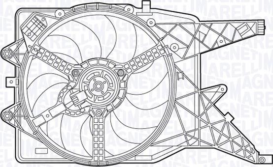 Magneti Marelli 069422491010 - Вентилятор, охлаждение двигателя autospares.lv