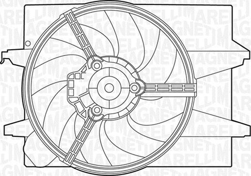 Magneti Marelli 069422400010 - Вентилятор, охлаждение двигателя autospares.lv