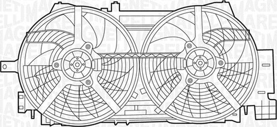 Magneti Marelli 069422436010 - Вентилятор, охлаждение двигателя autospares.lv