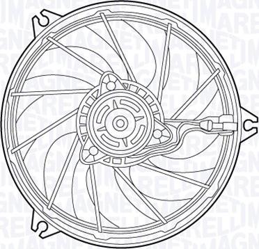 Magneti Marelli 069422552010 - Вентилятор, охлаждение двигателя autospares.lv