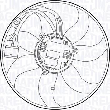 Magneti Marelli 069422557010 - Вентилятор, охлаждение двигателя autospares.lv