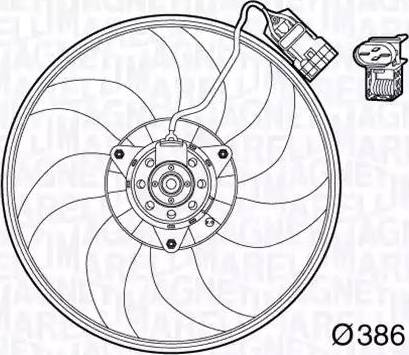 Magneti Marelli 069422569010 - Вентилятор, охлаждение двигателя autospares.lv