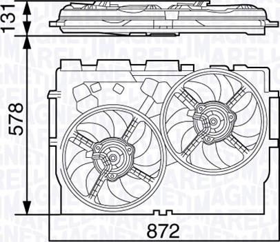 Magneti Marelli 069422583010 - Вентилятор, охлаждение двигателя autospares.lv