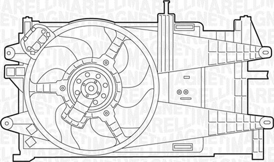 Magneti Marelli 069422044010 - Вентилятор, охлаждение двигателя autospares.lv