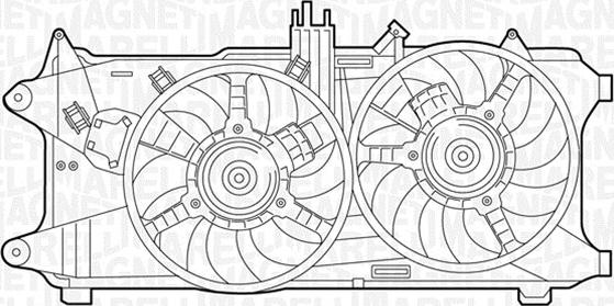 Magneti Marelli 069422034010 - Вентилятор, охлаждение двигателя autospares.lv