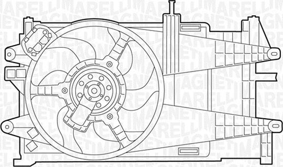 Magneti Marelli 069422038010 - Вентилятор, охлаждение двигателя autospares.lv