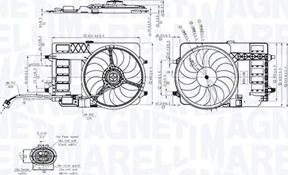 Magneti Marelli 069422859010 - Вентилятор, охлаждение двигателя autospares.lv