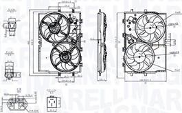 Magneti Marelli 069422853010 - Вентилятор, охлаждение двигателя autospares.lv