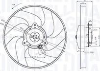 Magneti Marelli 069422866010 - Вентилятор, охлаждение двигателя autospares.lv