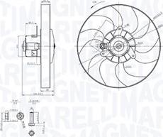 Magneti Marelli 069422868010 - Вентилятор, охлаждение двигателя autospares.lv