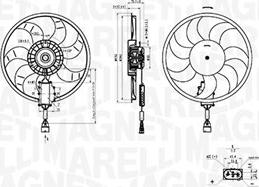 Magneti Marelli 069422882010 - Вентилятор, охлаждение двигателя autospares.lv