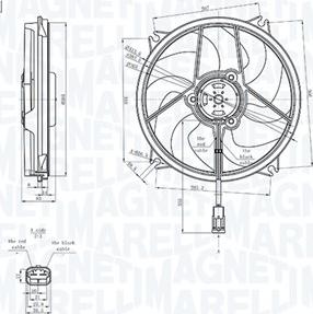 Magneti Marelli 069422839010 - Вентилятор, охлаждение двигателя autospares.lv