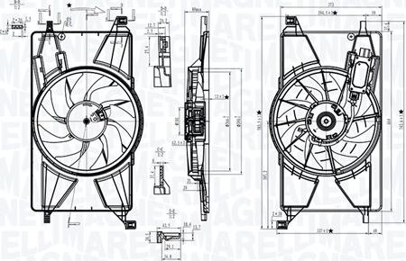 Magneti Marelli 069422834010 - Вентилятор, охлаждение двигателя autospares.lv