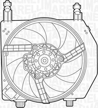 Magneti Marelli 069422399010 - Вентилятор, охлаждение двигателя autospares.lv