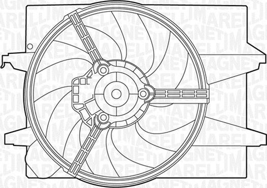 Magneti Marelli 069422395010 - Вентилятор, охлаждение двигателя autospares.lv