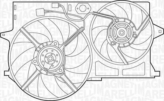 Magneti Marelli 069422390010 - Вентилятор, охлаждение двигателя autospares.lv