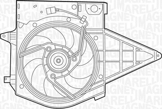 Magneti Marelli 069422392010 - Вентилятор, охлаждение двигателя autospares.lv