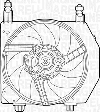 Magneti Marelli 069422397010 - Вентилятор, охлаждение двигателя autospares.lv