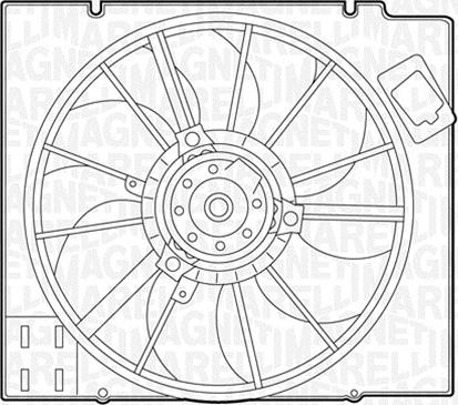 Magneti Marelli 069422351010 - Вентилятор, охлаждение двигателя autospares.lv