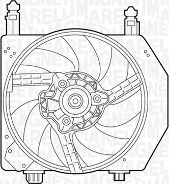 Magneti Marelli 069422305010 - Вентилятор, охлаждение двигателя autospares.lv