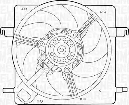 Magneti Marelli 069422313010 - Вентилятор, охлаждение двигателя autospares.lv