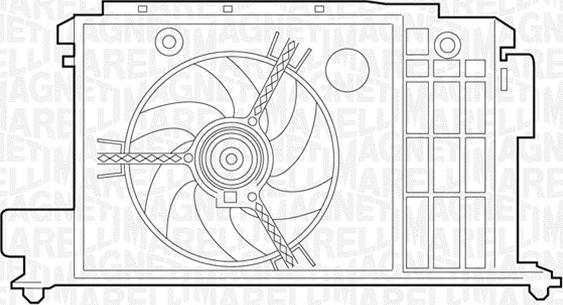 Magneti Marelli 069422384010 - Вентилятор, охлаждение двигателя autospares.lv