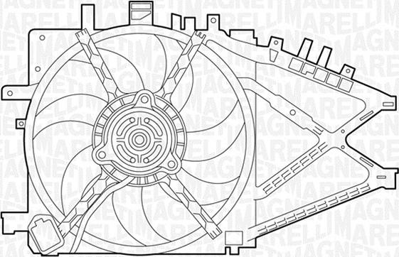 Magneti Marelli 069422338010 - Вентилятор, охлаждение двигателя autospares.lv