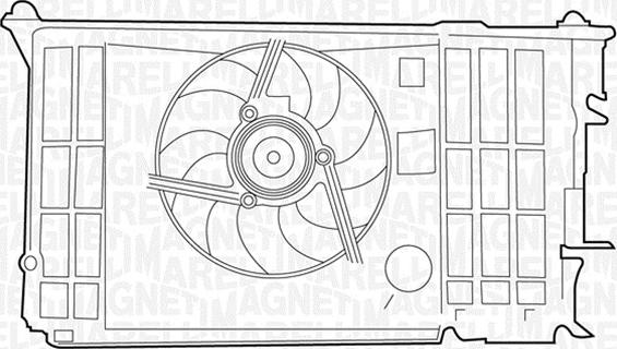 Magneti Marelli 069422379010 - Вентилятор, охлаждение двигателя autospares.lv