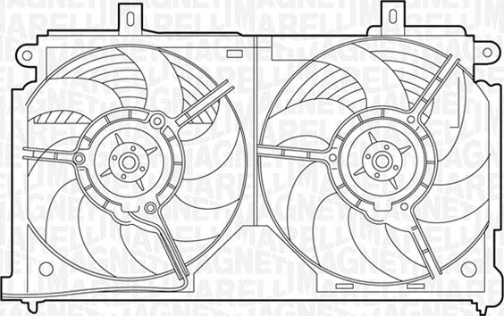 Magneti Marelli 069422374010 - Вентилятор, охлаждение двигателя autospares.lv